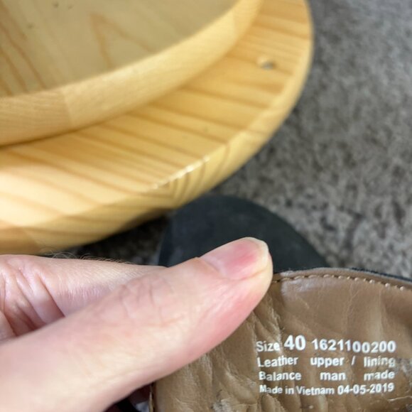 Dansko Boot Cadee Wedge Heel Womens Size 9.5 Black Leather Lace Up Ankle Bootie - Picture 8 of 9